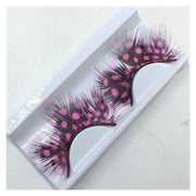 Two-Color Feather Eyelashes – Color Matching Fake Lashes for Bold Makeup Looks
